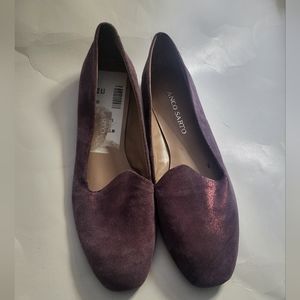 Franco Sarto women's shoes flats purple metallic size 8.5M